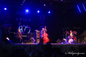 Chano Domínguez, Horacio Fumero et David Xirgu sur la scène du Festival Saint-Louis Jazz.